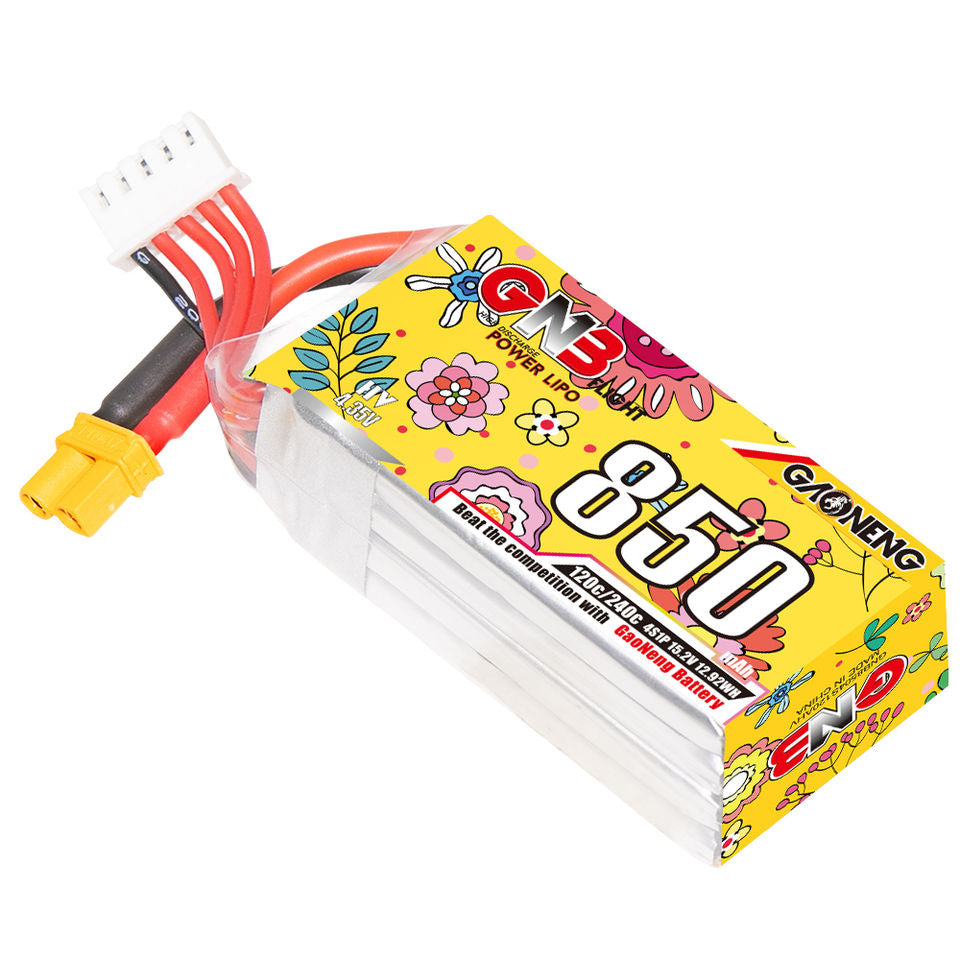 GNB 4S 15.2V 850mAh LiHV Battery 120C
