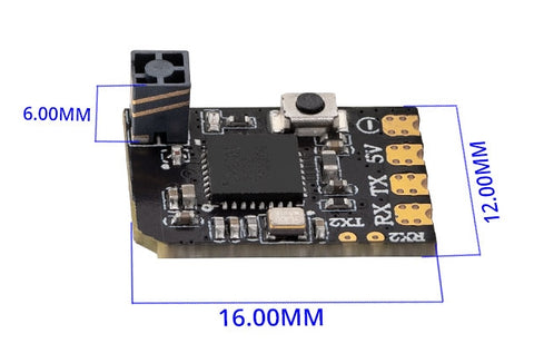 RadioMaster XR2 ExpressLRS (ELRS) 2.4ghz Nano Receiver