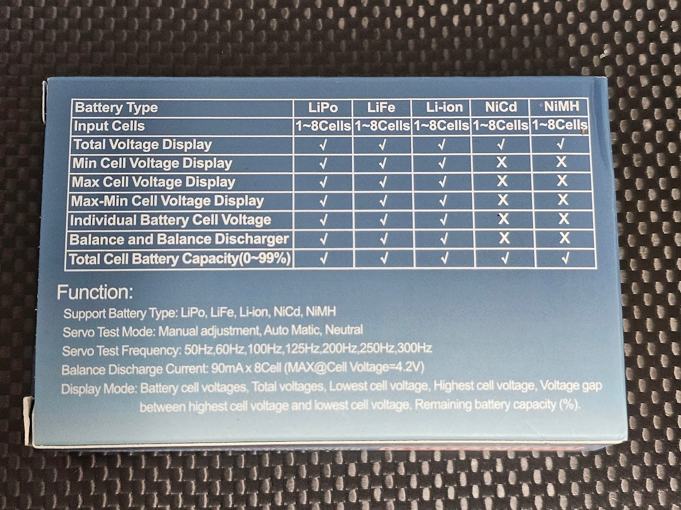CellMeter 8 Multifunction Battery & Servo Tester