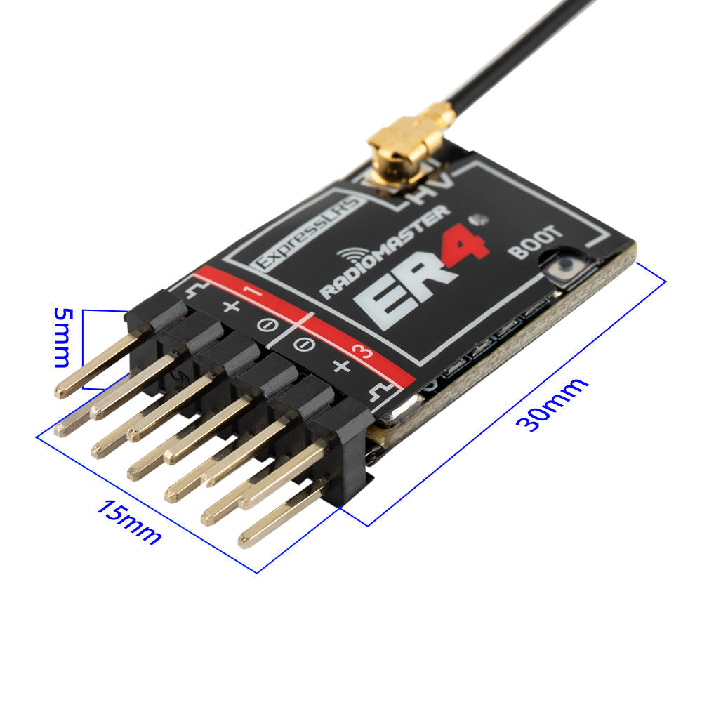 RadioMaster ER4 ExpressLRS (ELRS) 2.4ghz Micro Receiver